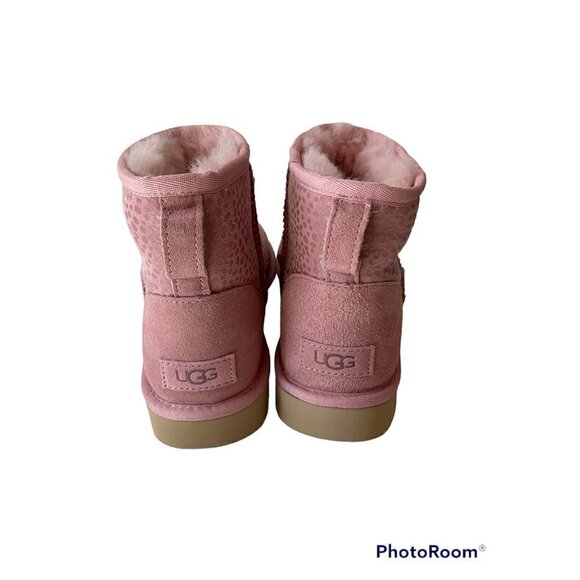 Ugg women's classic mini sparkle spots boots pink 1120893 NEW - Picture 3 of 5